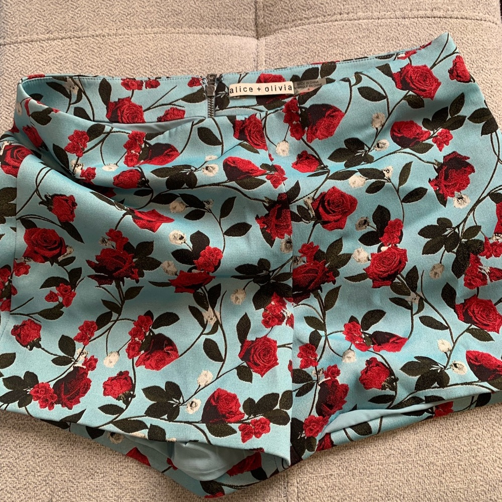Alice + Olivia floral shorts